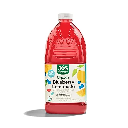 365 by Whole Foods Market Jugo de azúcar reducido con limonada de arándanos orgánicos, 64 FZ