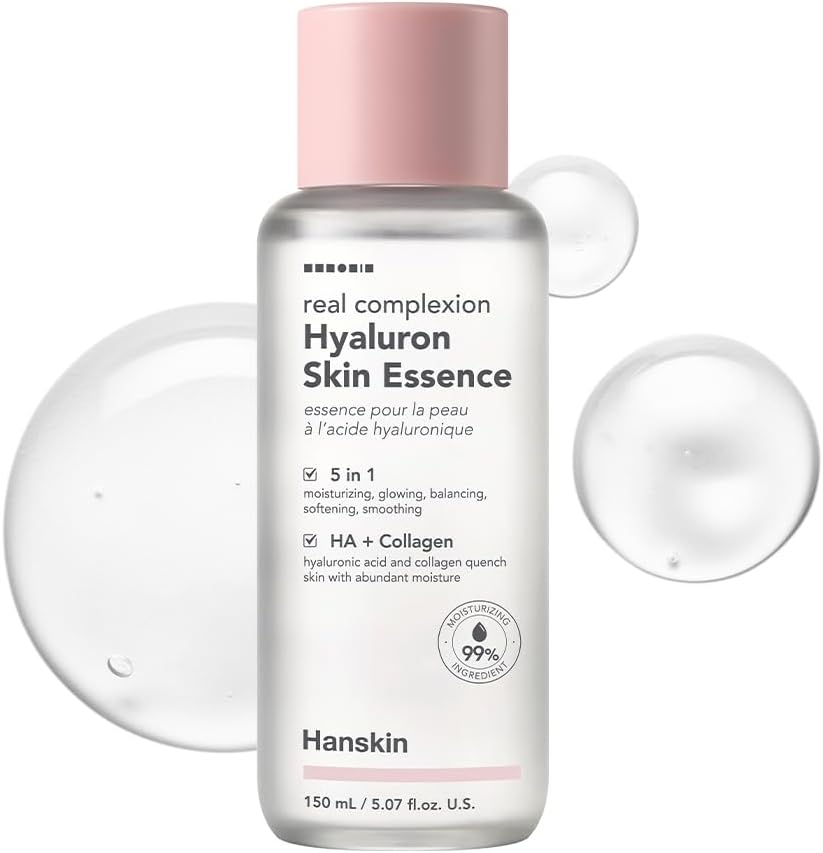 Real Complexion Hyaluron Skin Essence - Hyaluronic Acid, Moisturizing, Glowing, Soft & Fragrance-Free [150 ml]