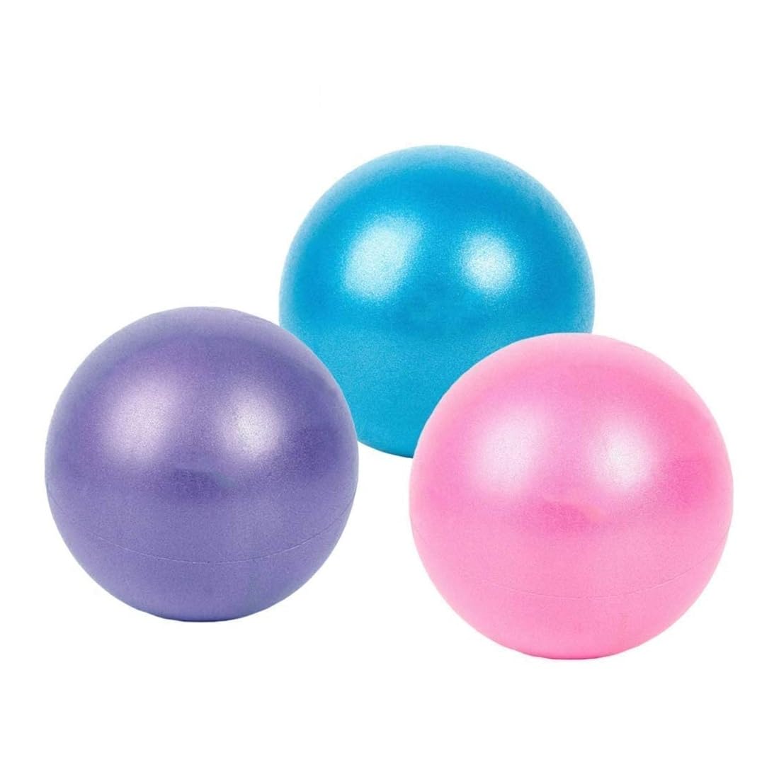 PAVITYAKSH Mini Yoga Ball 25 cm – Durable PVC Exercise Ball for Pilates, Core Strength, Stretching, Balance, Barre, Physical Therapy, Home Gym Fitness & Stability Training Workouts