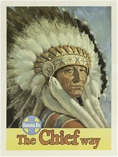 Spiffing Prints The Chief Way - Póster de archivo (tamaño extragrande), diseño de mate, enmarcado, color negro