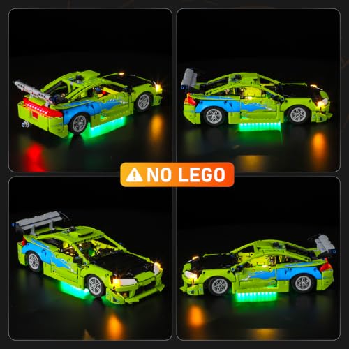 Image of LIGHTAILING Led Light Compatible with Lego-42229 Fast and Furious Mitsubishi Eclipse Car - Easy Install, Hidden Wiring, Home Decor & Gift-Ready (Model Not Included)