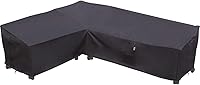 Vista 15 de Funda de sofá modular de alta resistencia para exteriores, 85 x 85 pulgadas, tejido 600D 100 % impermeable, para muebles de patio en exteriores