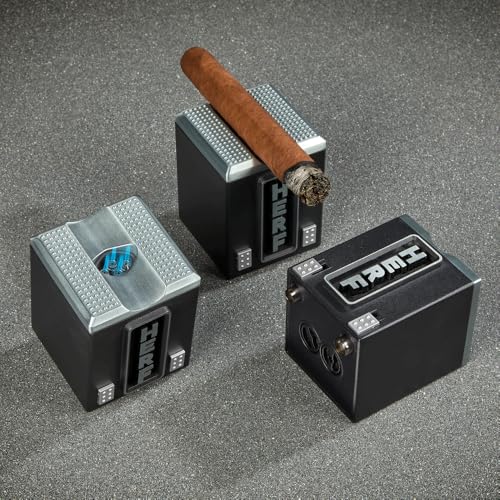 Encendedor de mesa HERF con llama múltiple y cortadores miniatura 6