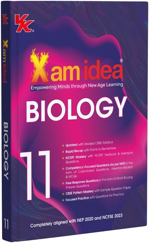 Xam idea Class 11 Biology (2025-26) | Latest CBSE Syllabus| NEP 2020 & NCFSE 2023 Aligned | With Competency-Focused & Free Response Qs | Self-Assessment Tests