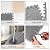 Amylove 36 Pack Plush Foam Floor Mat Square Interlocking Carpet Tiles with Border Fluffy Play Mat Floor Tiles Soft Climbing Rugs for Bedroom Playroom, 12 x 12 x 0.4 in(White, Light Gray, Camel)