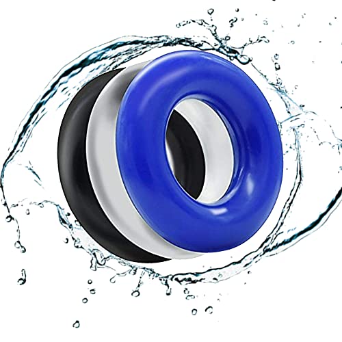 Lopotiony 3 Anneaux en Silicone épais pour Hommes de différentes Couleurs