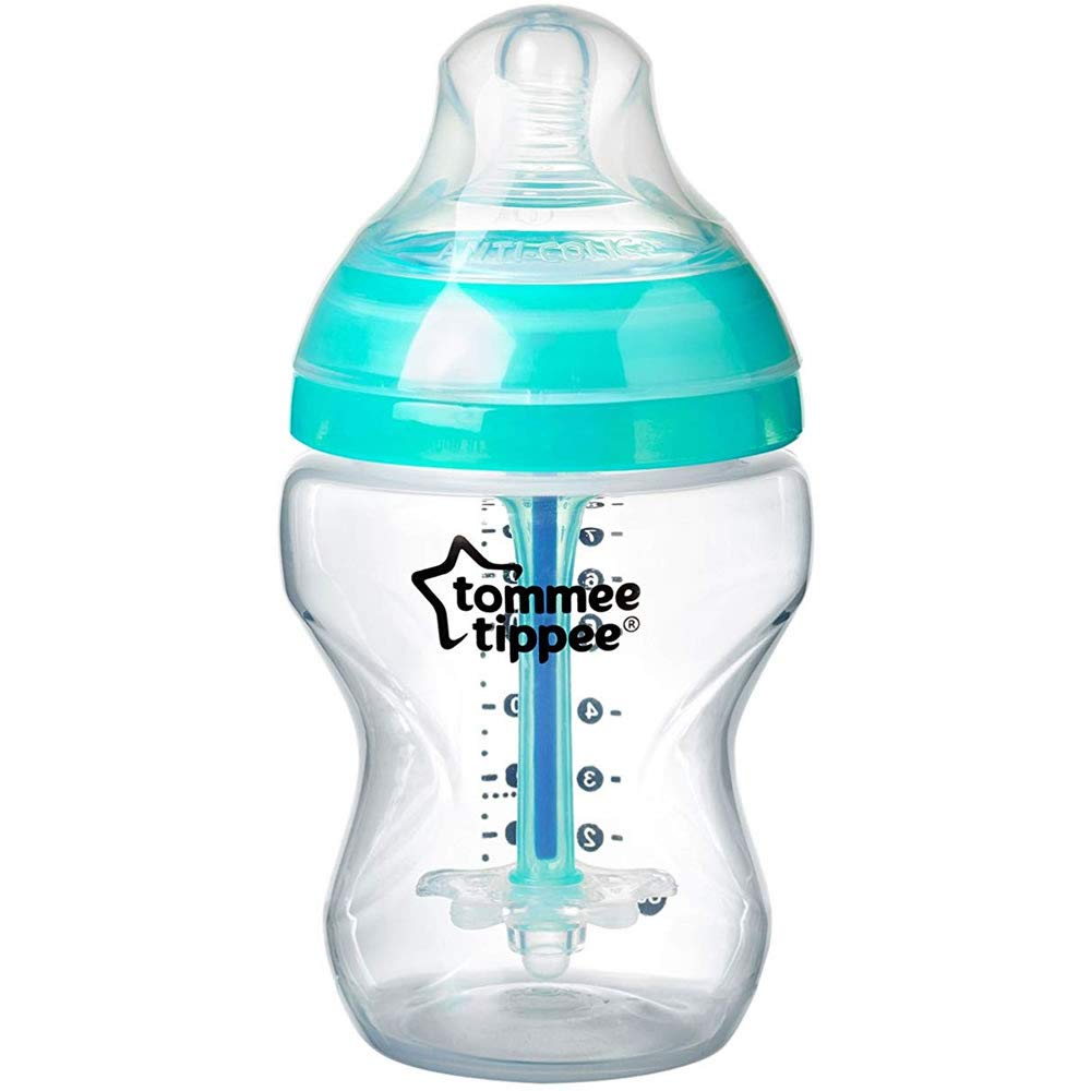 Tommee Tippee Anti-Colic Baby Bottles, Slow Flow Breast-Like Nipple and Unique Anti-Colic Venting System (9oz, 3 Count)