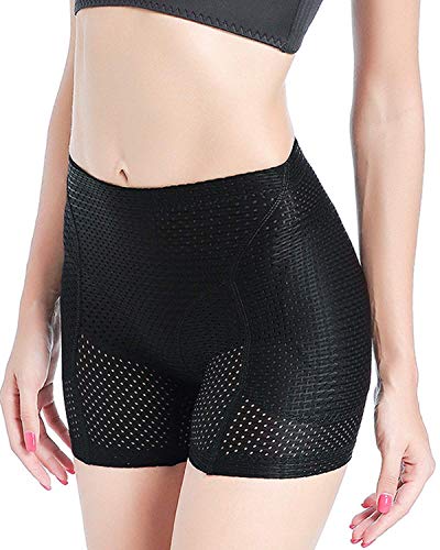 Shymay Women's Hip Enhancer Breathable Mesh Butt Lifter Padded Panty Waist Girdle Seamless