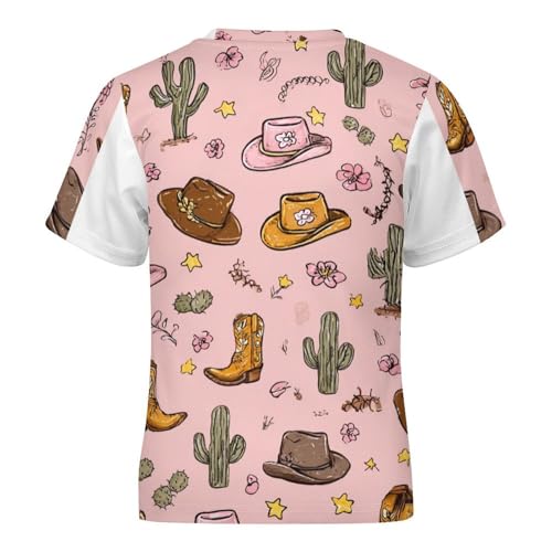 Kids Girls 100% Cotton T-Shirts Casual Short Sleeve Crewneck Tees 3-15 Years4