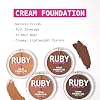 Ruby Kisses 3D Face Creator Cream Foundation & Concealer, 12 Hours Long Lasting, Medium to Full Coverage, Non-Greasy, Ideal for Makeup & Contour Palette (Level 10)