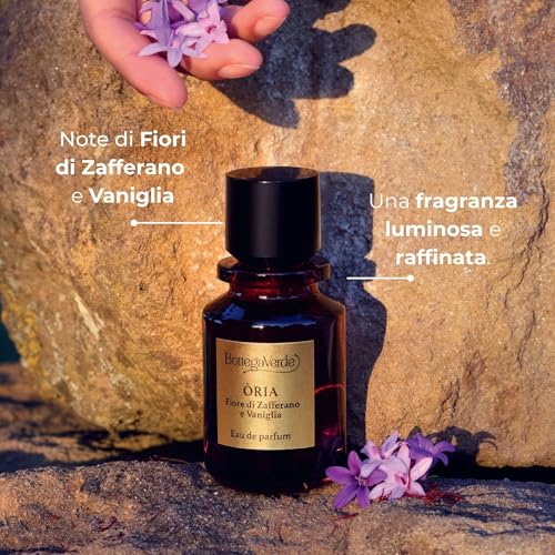 Bottega Verde - ÒRia, Eau De Parfum, 50 Ml, Profumo Donna Allo Zafferano E Vaniglia, Fragranza Ambrata E Legnosa, Dolce E Raffinata, Formula Vegana - 2