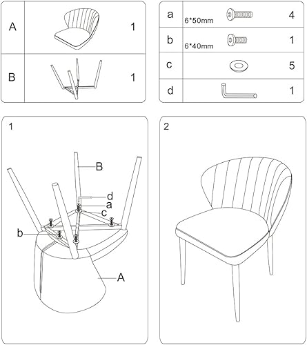 Miniatura 6 de CangLong Mid Century - Silla auxiliar tapizada de terciopelo con patas de metal, juego de 1, color rosa