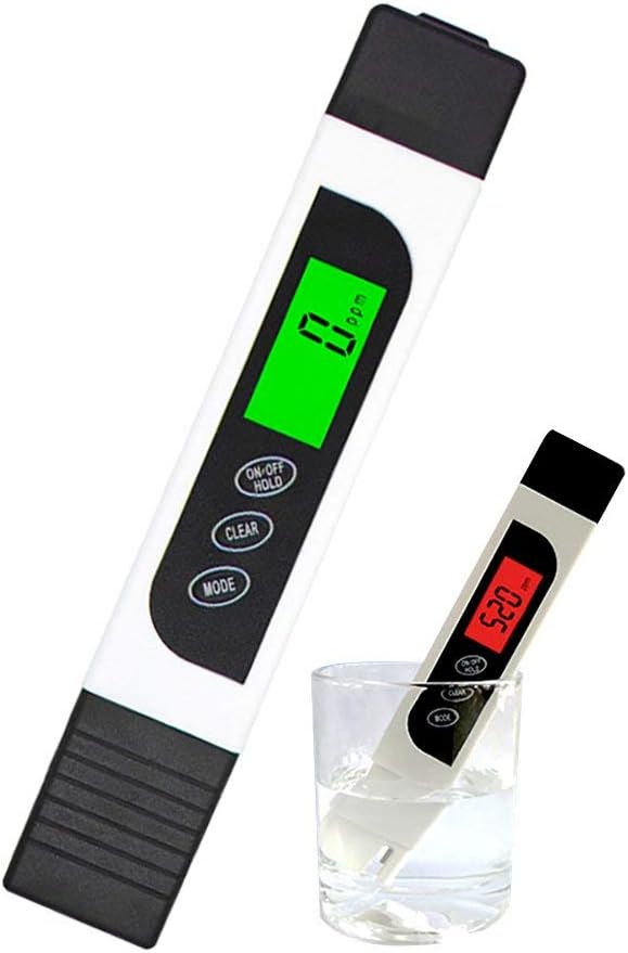 Efanty Digital Water Tester LCD Digital 3-in-1 TDS Meter, 0-9990 ppm Measurement Range, 1 ppm Resolution, 2% Readout Accuracy, for Household Drinking Water, Hydroponics, Aquariums, Swimming Pools