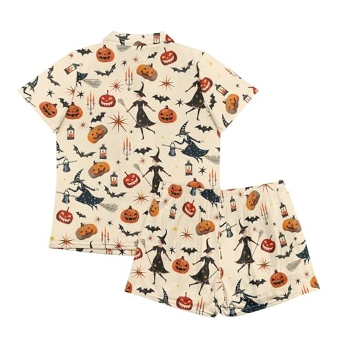 Image of Women's Short Sleeve Sleepwear Pajamas Nightwear with Pockets | skin-friendly breathable material resists pilling fading and deformation after repeated washing