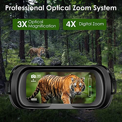 Night Vision And Day Binoculars For Hunting In 100% Darkness - Digital Infrared Goggles Military For Viewing 984Ft/300M In Dark With 2.31" Lcd Screen, Take Day Night Ir Photos Video 32G Tf Card Adults #TOP2
