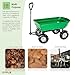Oypla Heavy Duty Green Garden Cart with Tipping Barrow Trolley
