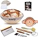 9 Inch Bread Banneton Sourdough Proofing Basket Set with Bread Lame, Dough Scraper, Cloth Liner, EBook