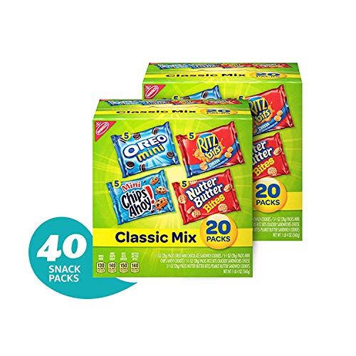Classic Cookie & Cracker Variety Packs - 40 Individual Snack Packs Hot Sale