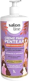 Salon Line, Creme de Pentear, Super Desembaraço, Vegano - Para Cabelos Cacheados, Crespos e em Transição, 1 L