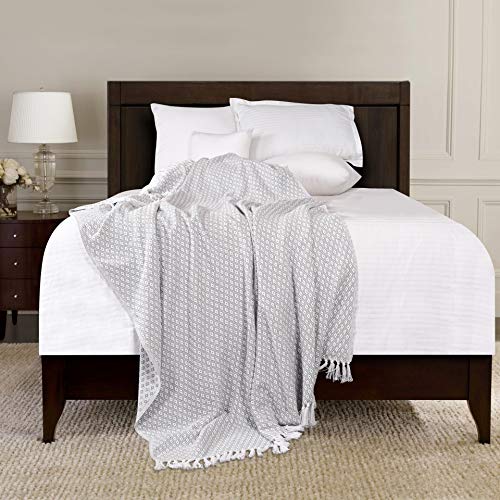 EHC superzachte katoenen grote sprei hoezen tot 2-zitsbank of tweepersoonsbed - grijs - Image 4