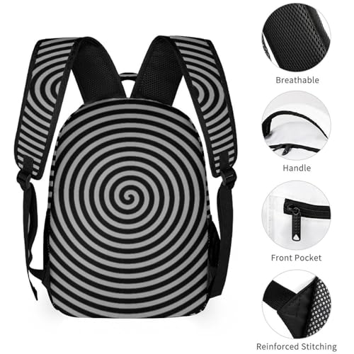 Psychedelic Optical Illusion Backpack, Lightweight Daypack Backpacks with Adjustable Shoulder Strap for Unisex4