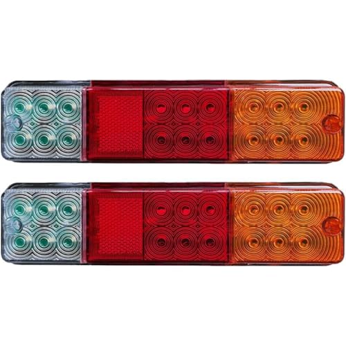 ZHQMG 2Pcs Tail Lights for Forklift Reverse Brake 12V - 80V LED Forklift Rear Light Trailer Tractor Turn Signal Brake Reverse Lamp