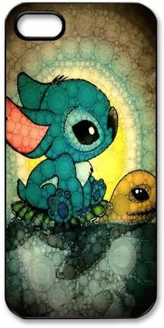 Mystic Zone Lilo & Stitch Case for iPhone 5 Cover Famous Cartoon Fits Case WSQ1146