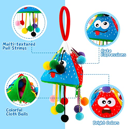 Sensory Toys For Toddlers 1-3 Fine Motor Skills,Developmental Montessori Toys For Babies Activity,Upgraded Pull String Interactive Toys For Boys Girls Birthday Travel Gift,Baby Infant Toys 6-12 Months #TOP1