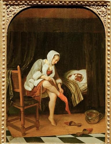 Art imprimé de prestige Tableaux Femmetoilettes Jan Havickszoon Steen 60x90