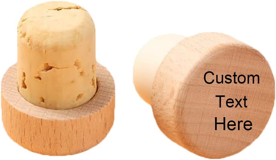 Wedding Favors for Guests Personalized Engraved Wood Wine Bottle Corks Bulk Custom Logo Wine Stopper Customize Wine Cork Stoppers Party Wooden Wine Stoppers Business House Warming Bridal Shower Gift
