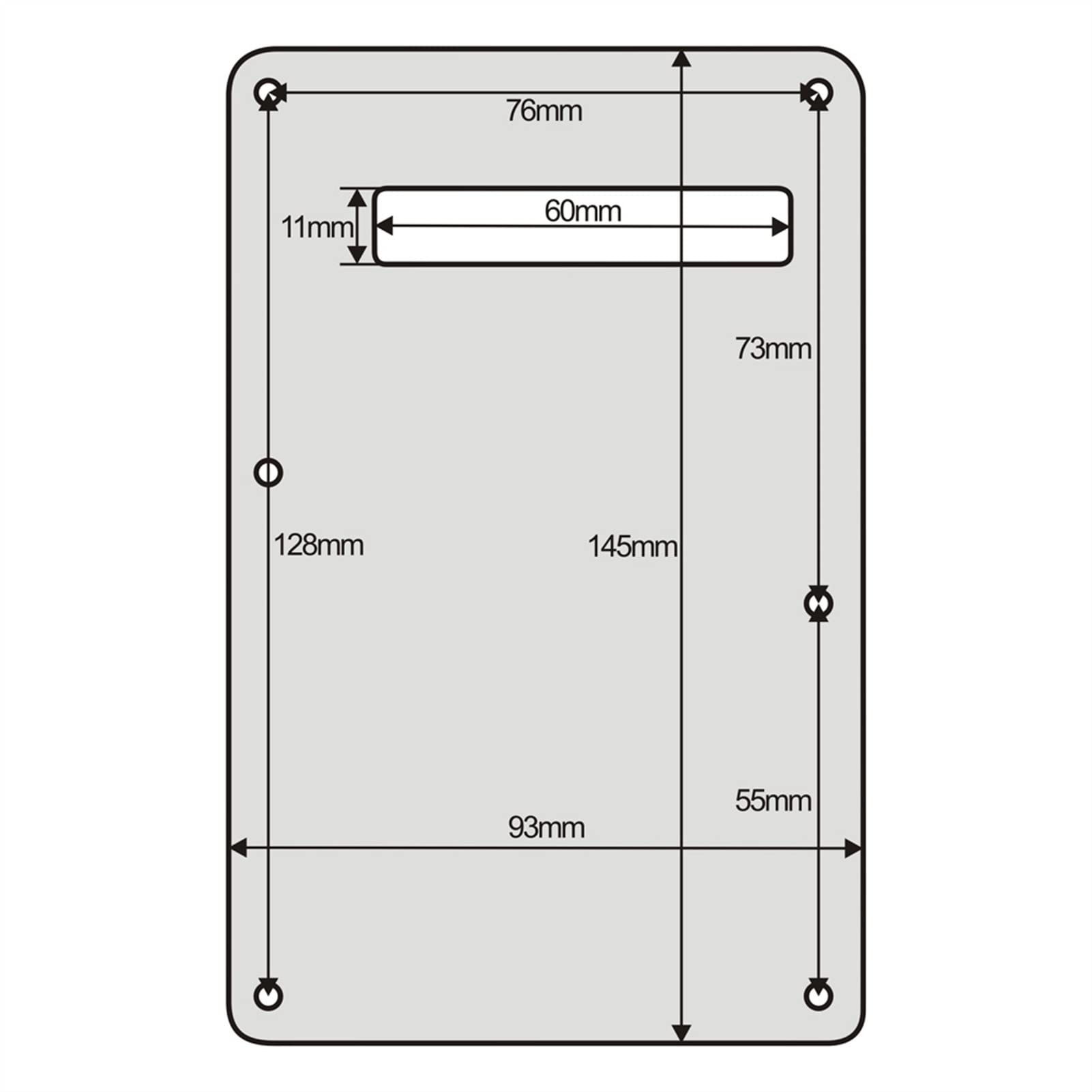 FLFL Linkshänder-Gitarre-Back Plate Black Pearl 4ply Für NS Elektrische Gitarre Pickguards für E-Gitarren