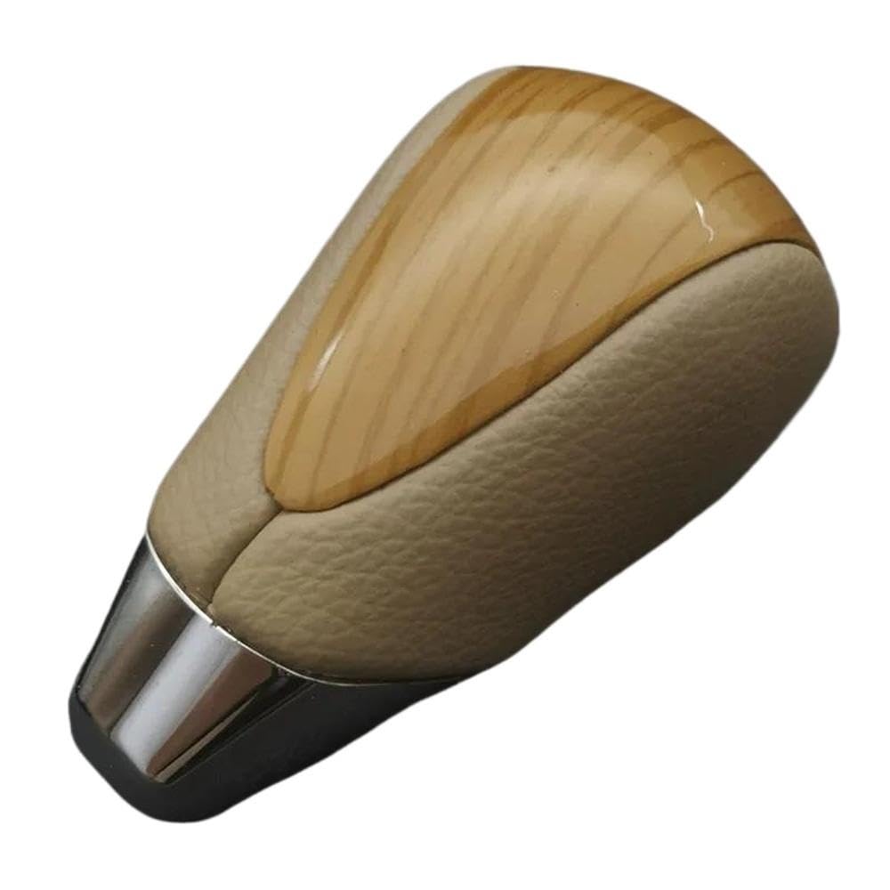 Sxqpocar Brown Leather Gear Shift Knob For Toyota Alphard For Venza 2009-2013 Gear Shift Ball Shift Lever Head(Brown)