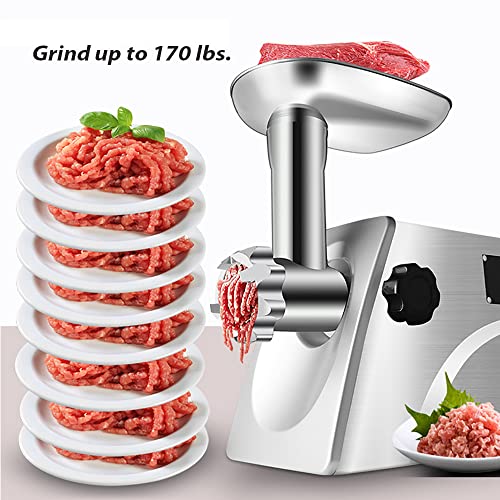 Sunmile Sm-G33 Electric Meat Grinder - 1Hp 800W Max Power - Etl Stainless Steel Meat Grinder Mincer Sausage Stuffer, Stainless Steel Blade And Plates And 1 Sausage Maker #TOP2