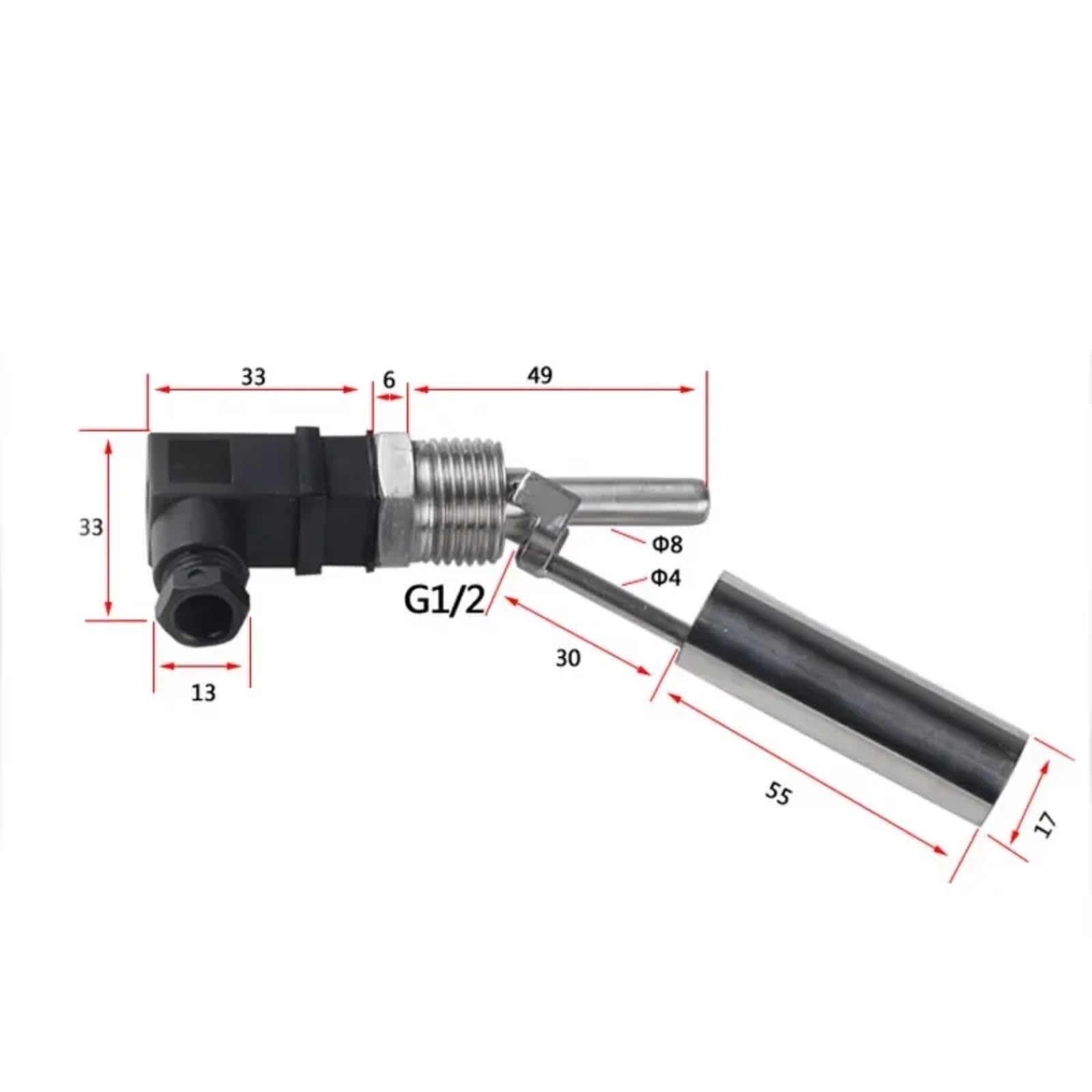 G1/2 Sensor de interruptor nivel agua lateral ESC11 ESC12 ESC19(Normally open 220V)