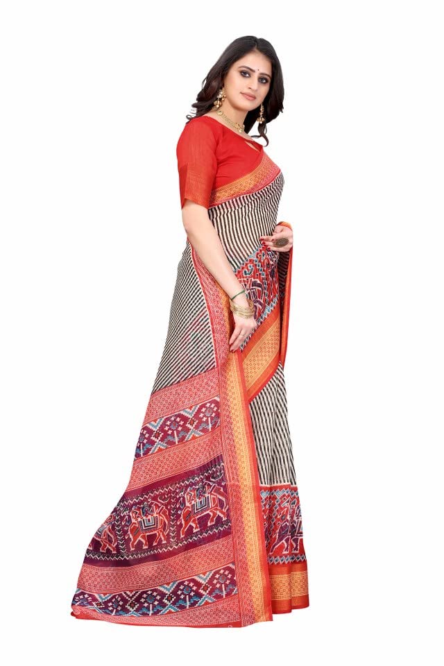 Image of Tarshika Women's Jacquard Linen Saree