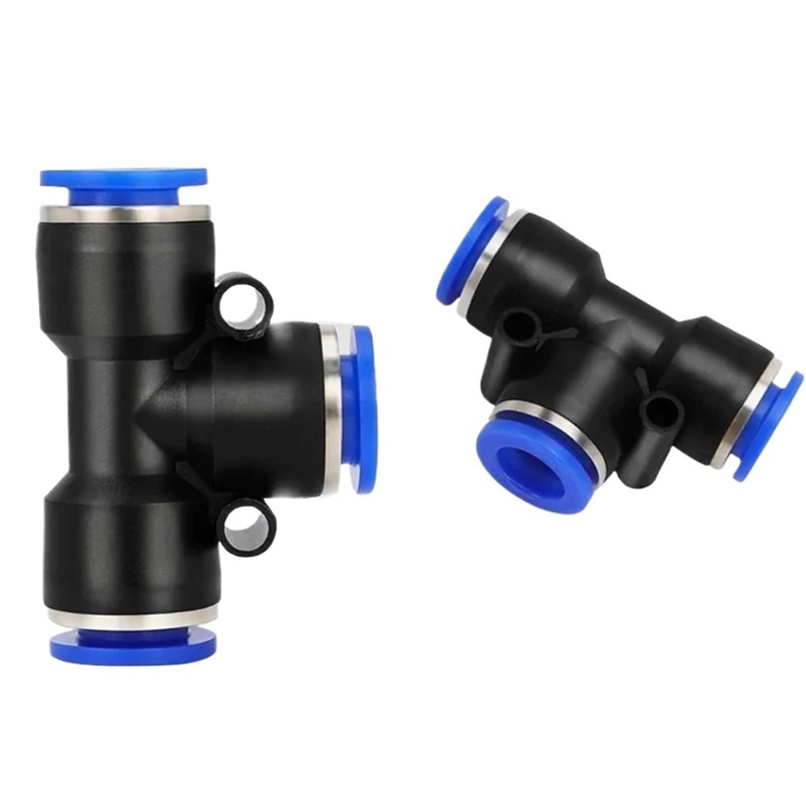 Empuje la válvula de bola de conexión, Manguera de aire neumática/Conexiones de tubo Conector rápido Plástico 4-12 mm 5/10 piezas(Sa(5pcs),10mm)
