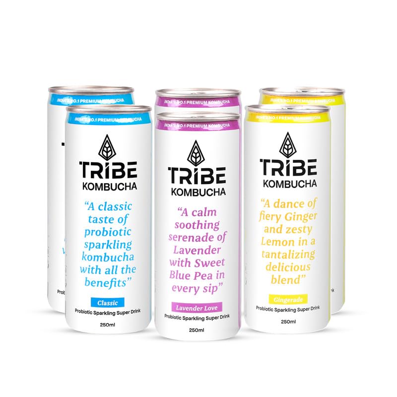 See full amazon price history chart for Tribe Kombucha Naturally Sparkling Probiotic Super Drink| Herbs, Spices, Ginger,Lemon, Lavender & Blue Pea Flower | Gut Friendly | Antioxidant and Hydration |250 ML (Classic, Gingerade, Lavender, 18) Tribe Kombucha Naturally Sparkling Probiotic Super Drink| Herbs, Spices, Ginger,Lemon, Lavender & Blue Pea Flower | Gut Friendly | Antioxidant and Hydration |250 ML (Classic, Gingerade, Lavender, 18) (B0D7ZXH4WS) Amazon Price History, Amazon Price Tracker