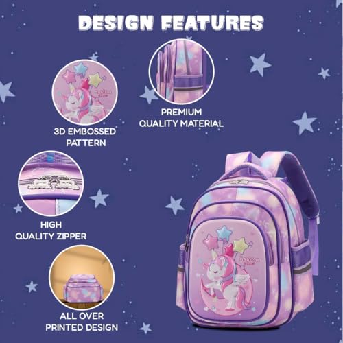 Image of Elios 3D Design Kids School Bag for Kids Age 3 to 6, Preschool Nursery and Grade 1 to 3 | Bags for Boys | Backpack for Girls | Picnic, Travel |Birthday, Diwali, Gifts for Kids