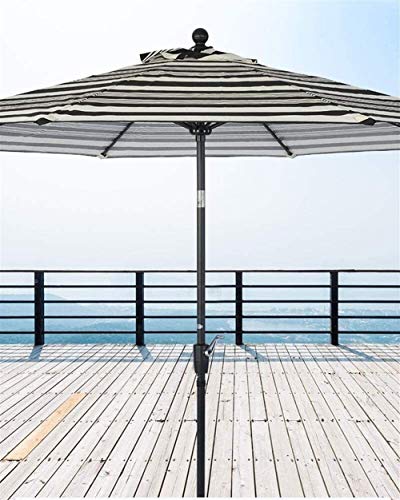 Parasol de jardin 3m inclinable anti UV pour se protéger du soleil en terrasse