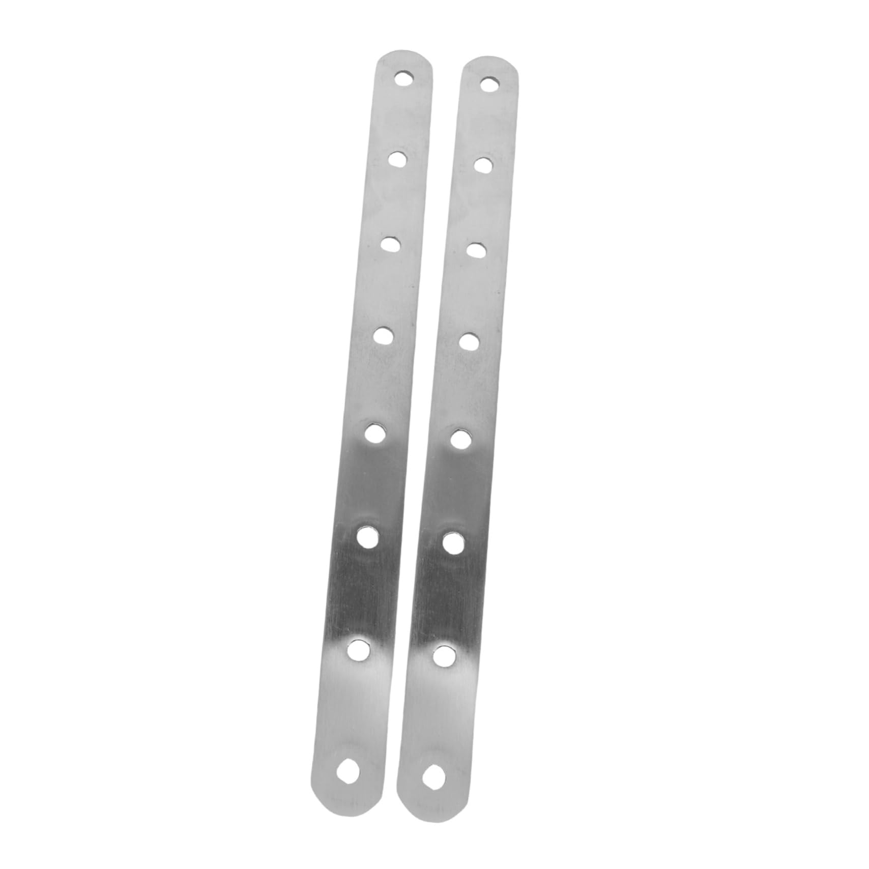 IWOWHERO Stylish Stainless Steel Brackets 2pcs Mending Plate for Shelves Flat Mounting Brackets Holes