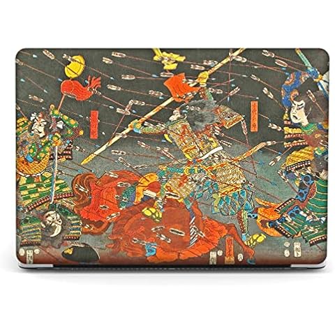 Compatible with MacBook Pro 16 inch Art Case Skin , 2022 2021 Release A2485 M1 Pro M1 Max Chip Waterproof Hard Shell with Keyboard Cover & Screen Protector (The Kusunoki's Final Attack by Kuniyoshi) Cover