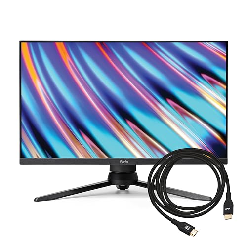 Image of Pixio PX248 PRO V2 24 inch 200Hz 1080p Fast IPS Panel 1ms GTG Gaming Monitor with HDMI 2.1 Cable Ultra Certified Ultra High Speed 10FT 8K 60Hz 4K 120Hz Nylon Braided