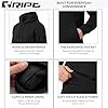 RIPT RCSWT763 Men's Hooded Soft Touch Loungewear Hoodie Sweatshirt Top, Black, L #5