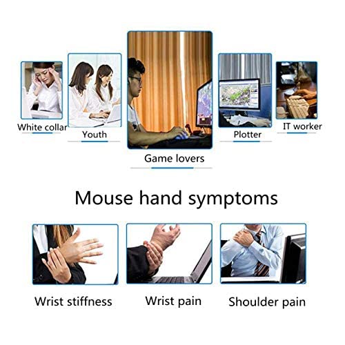 Vertical Mouse with 2.4 GHz Optics, Ergonomic Computer Mouse, Mouse 800/100/1600 dpi for PC Desktop Computer (Black)