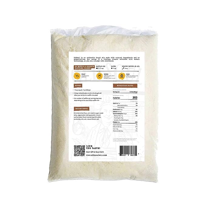 Miniatura 2 de OldSoul - Mezcla para hornear  Mezcla de masa  Sin nueces  Sin soja (vainilla, 5 libras)