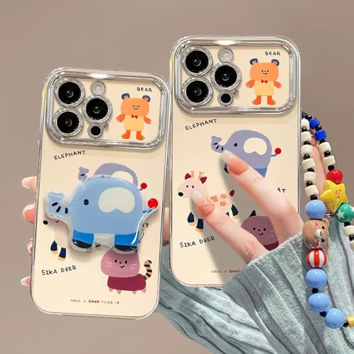 Roemary Elephant Stand Case for iPhone 17 Pro Max with Wrist,Elephant Case for Girls Women by Roemary - Used condition - Image 2