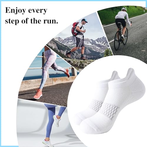 Ankle Running Socks For Women, Athletic Wicking Thick Cushioned Low Cut With Tab Casual Sports Socks4