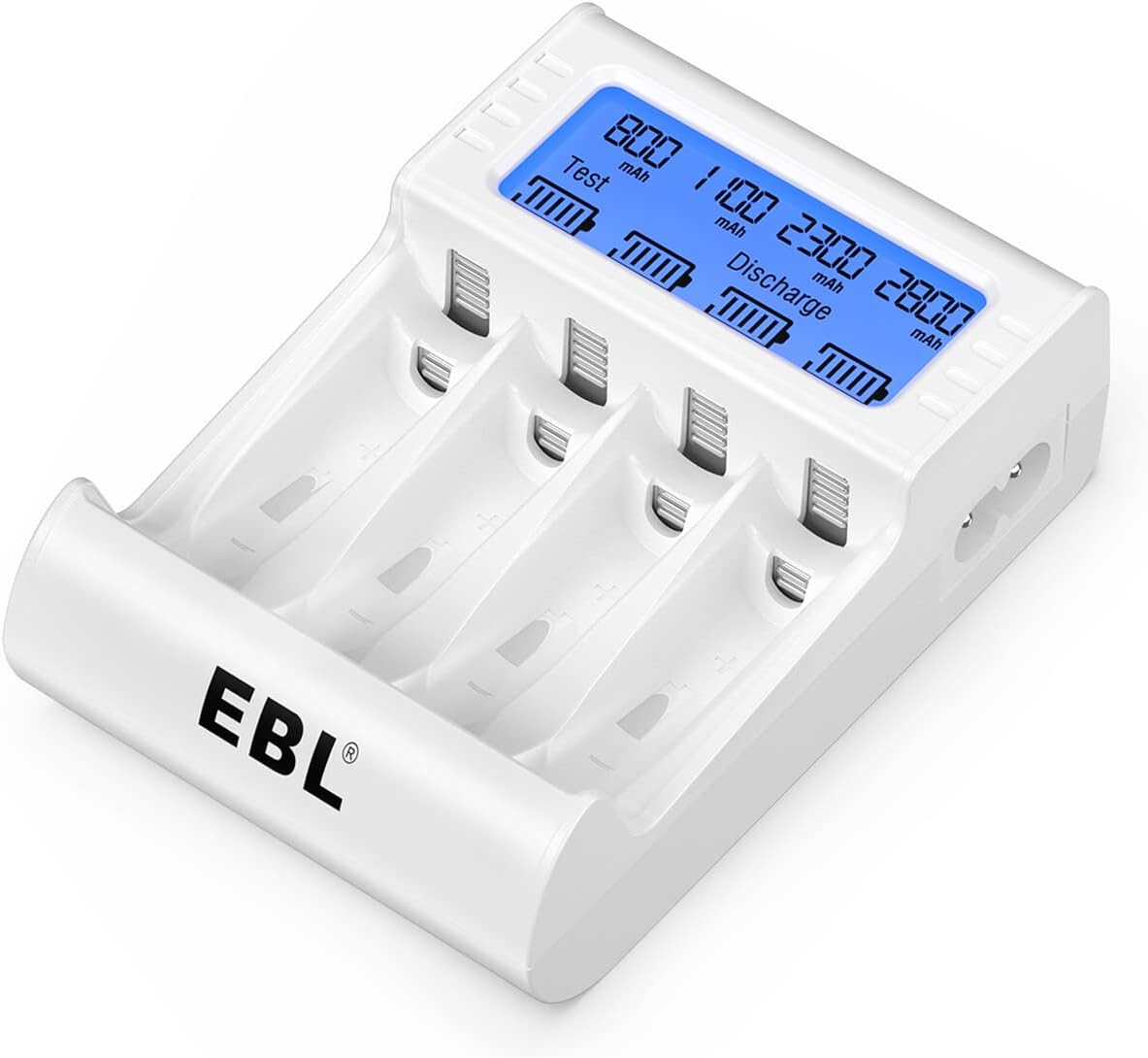 EBL LCD AA AAA Battery Charger RM72, 1Hour Rapid Battery