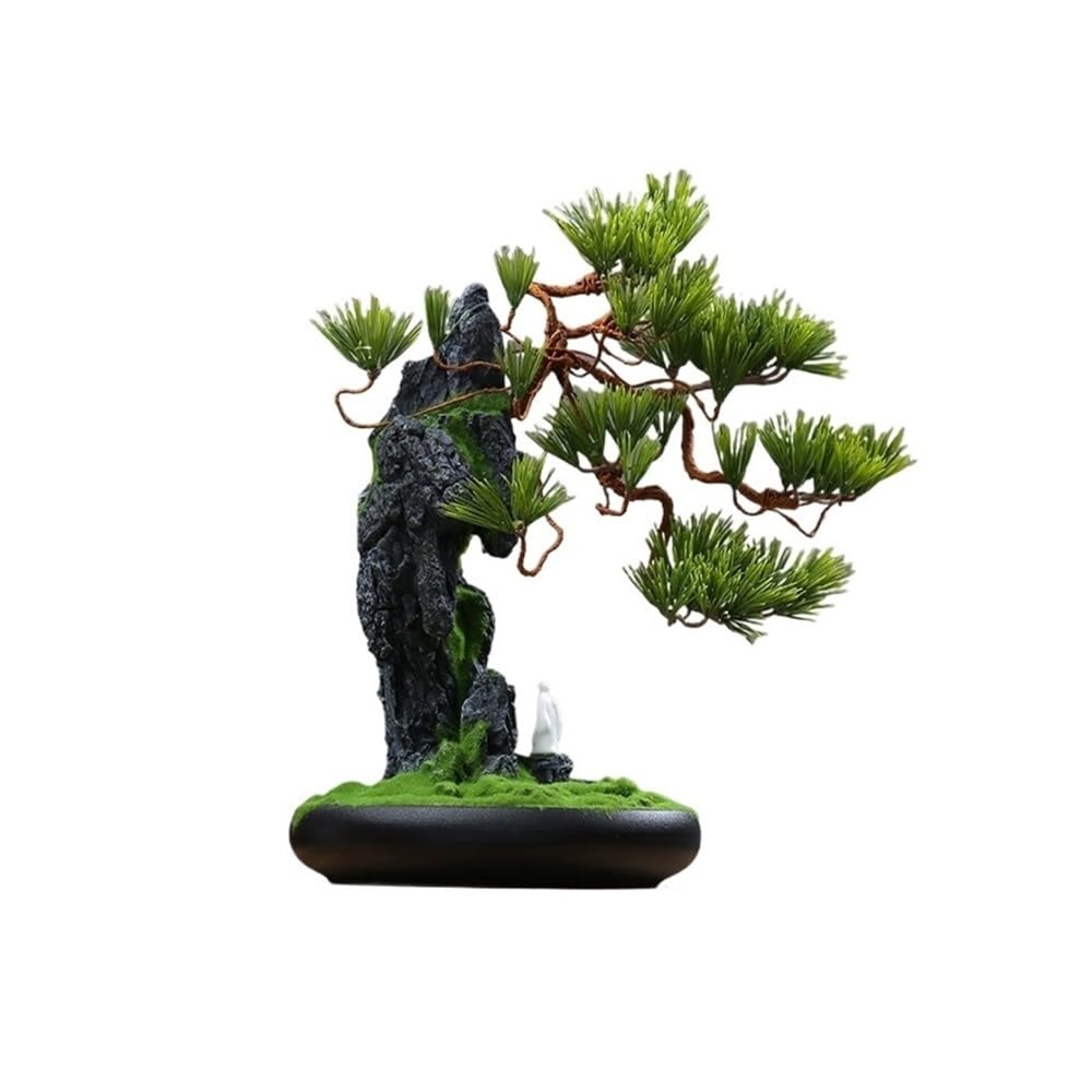 CHENGAIJIAN Artificial Bonsai Tree, Large Artificial Bonsai Tree Chinese Style Bonsai Tree Living Room Office Decor Fake Tree