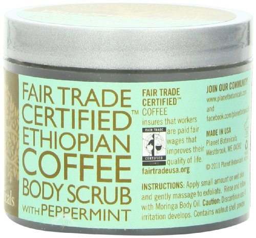 Foaming Fair Trade Body Scrub, Ethiopian Coffee, 3 Ounce